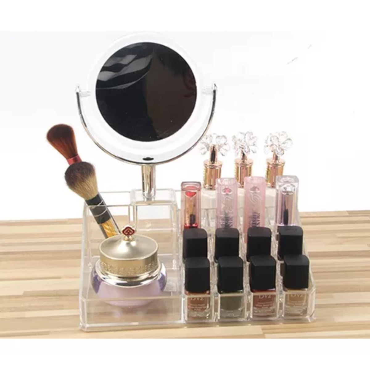 Organizador maquillaje con espejo