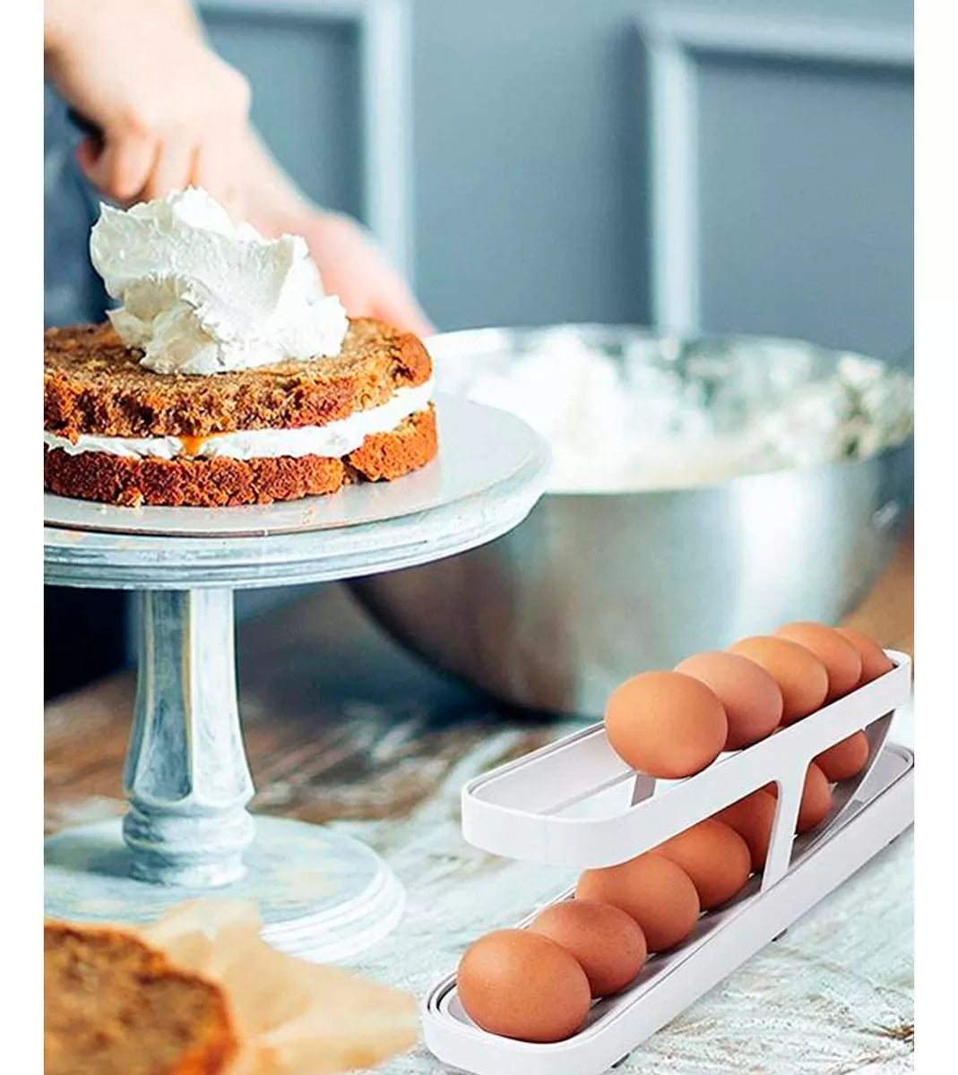ORGANIZADOR DE BANDEJAS PARA HUEVOS
