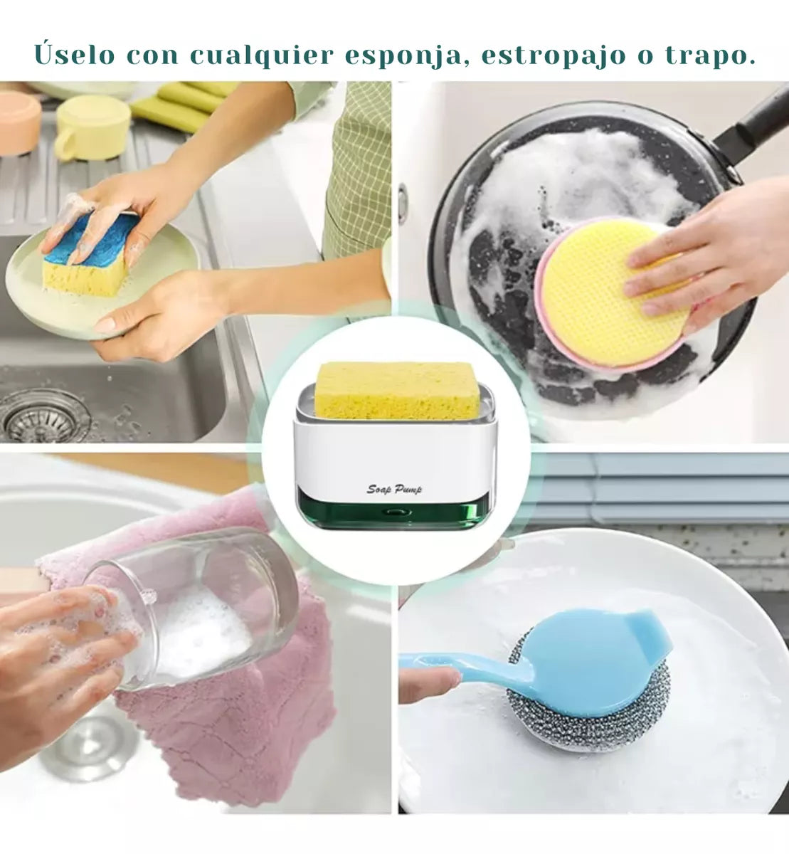 DISPENSADOR JABON  DE COCINA