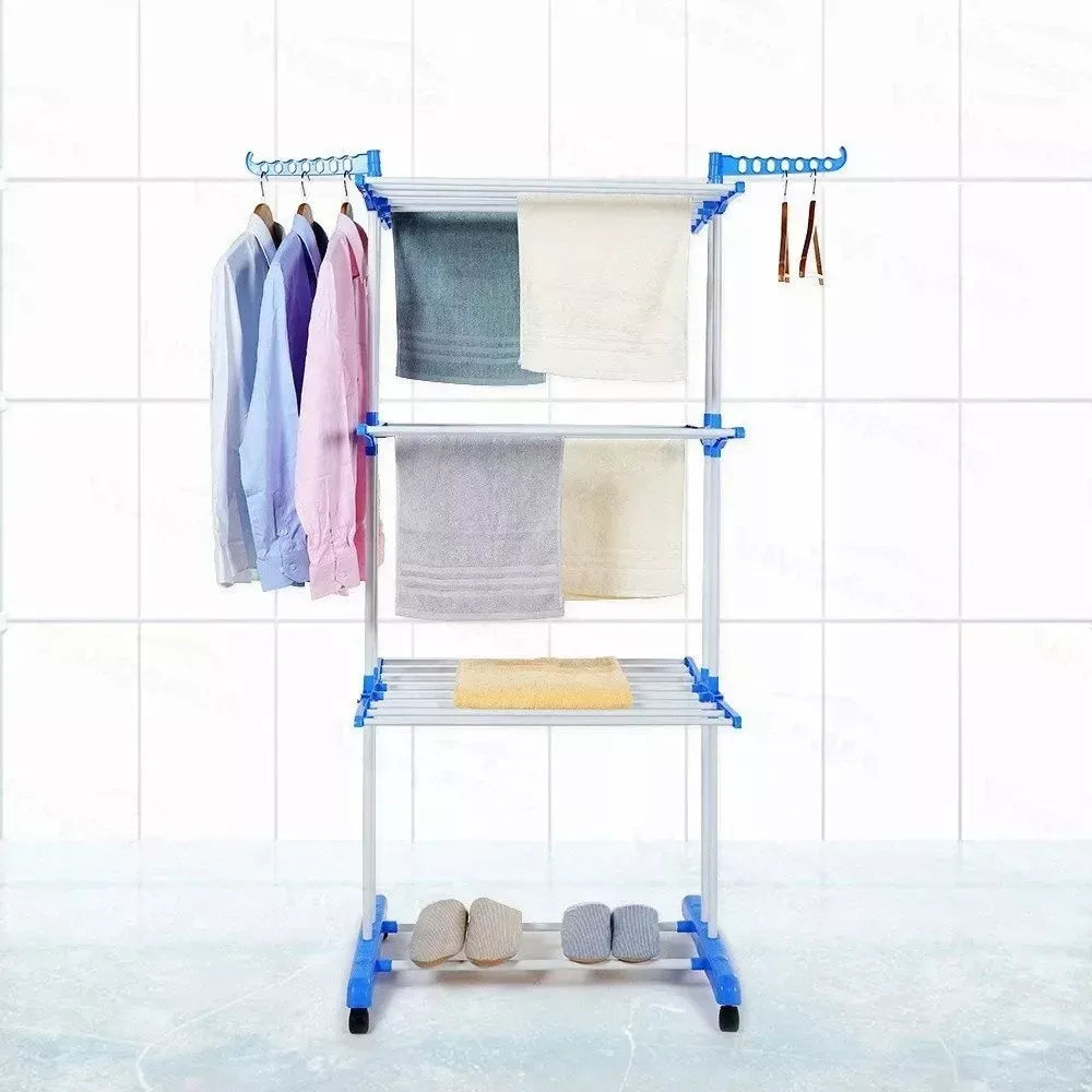 TENDEDERO DE ROPA 3 NIVELES PLEGABLE