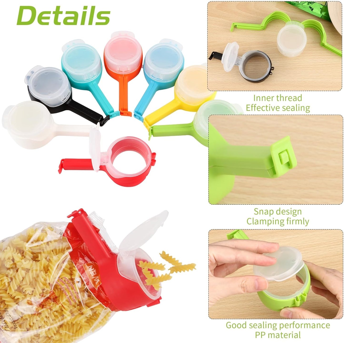 Clips Sellador Para Bolsas De Alimentos