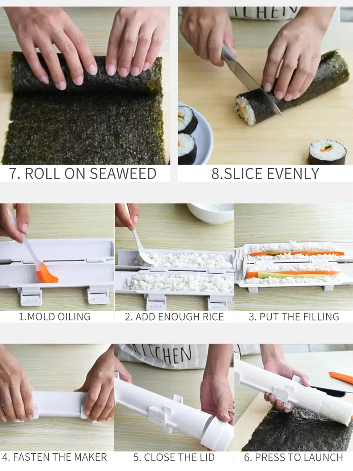 Maquina para hacer Sushi Redonda