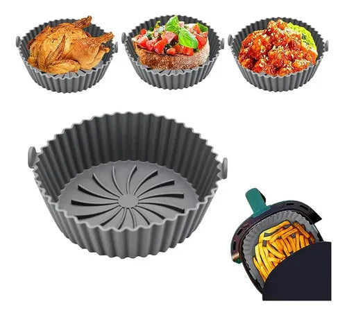 SET X6 BANDEJAS SILICONA PARA AIR FRYER