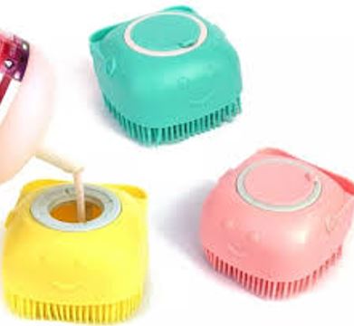 Cepillo Shampoo Masajeador para Mascotas
